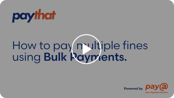Pay multiple fines using Bulk Payments